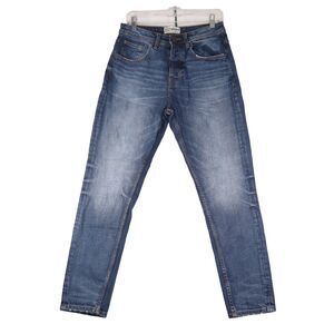 The Stronghold Redline Selvedge Men's 29x28.5 Jeans Relaxed Tapered Button Fly